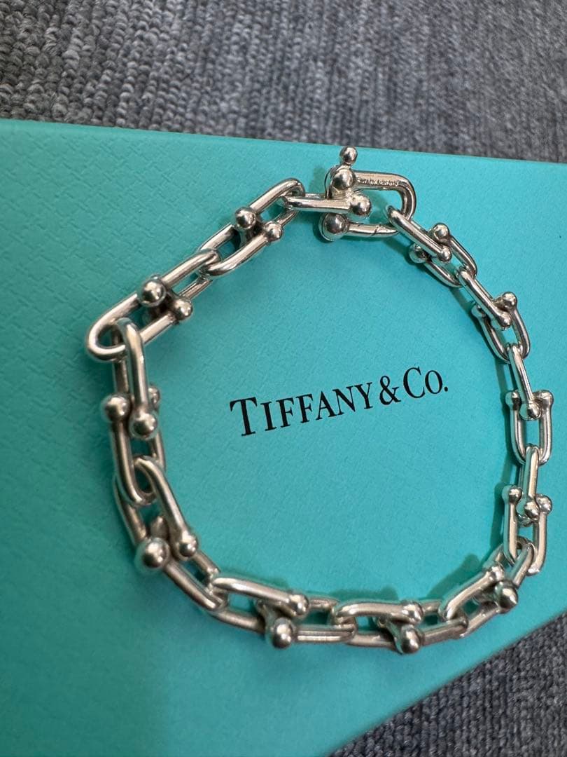 ティファニー ハードウェア スモールリンクブレスレット 美品