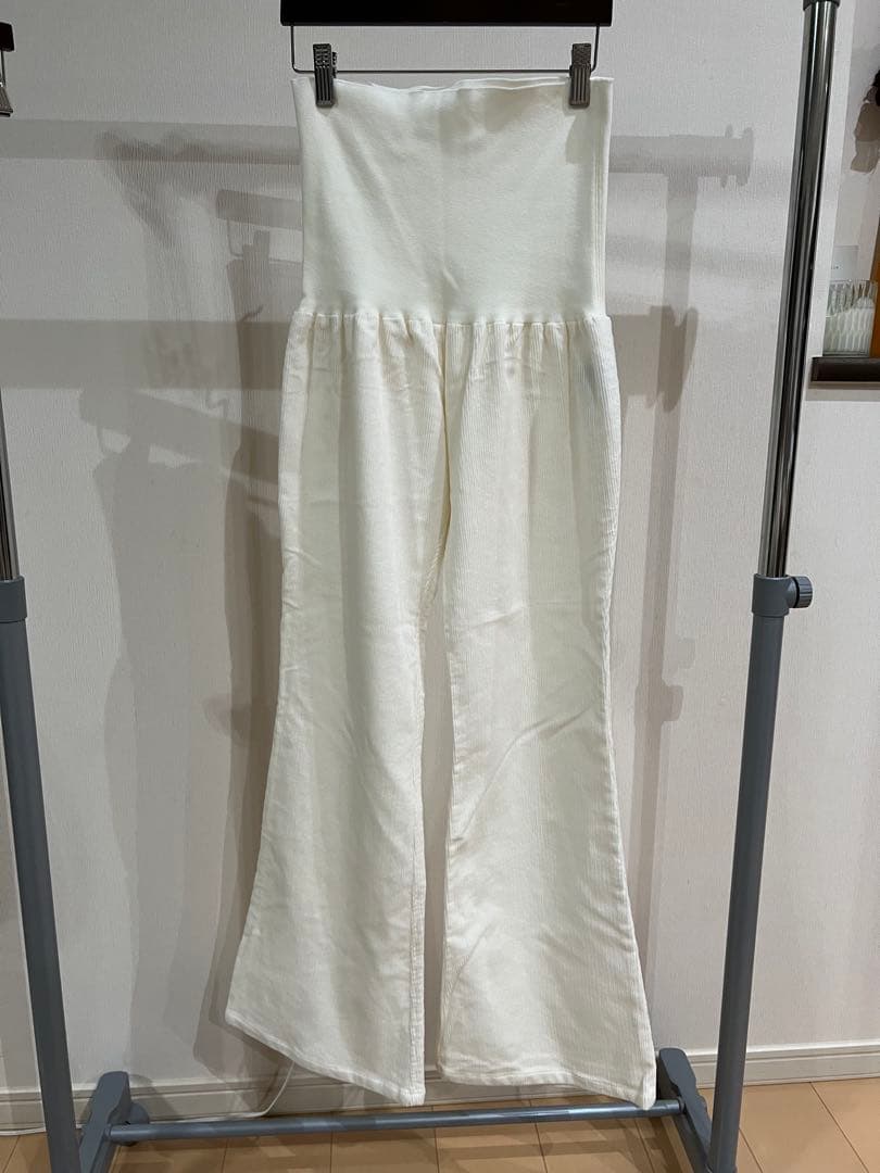 COMME CA DU MODE ホワイト 妊婦パンツ