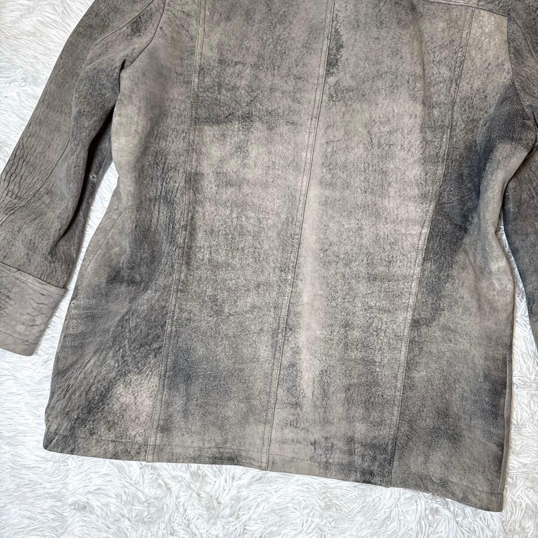 大きい ウインドアーマー ムートンコート シープ ファー ヴィンテージ加工 3L 大きい ウインドアーマー ムートンコート シープ ファー ヴィンテージ加工 3L