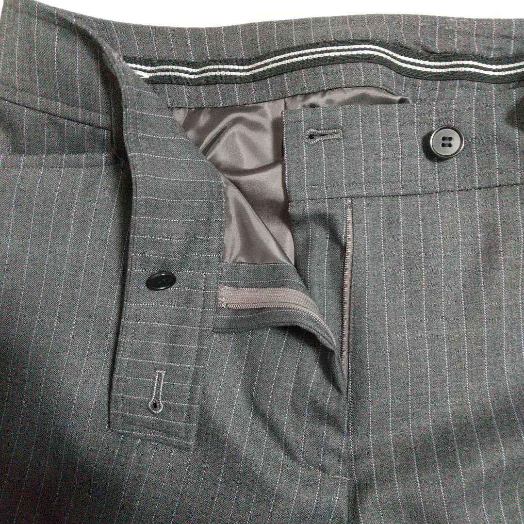 ボンマックス／事務服 パンツスーツ 上下セット 調温機能付 グレイ×パープル