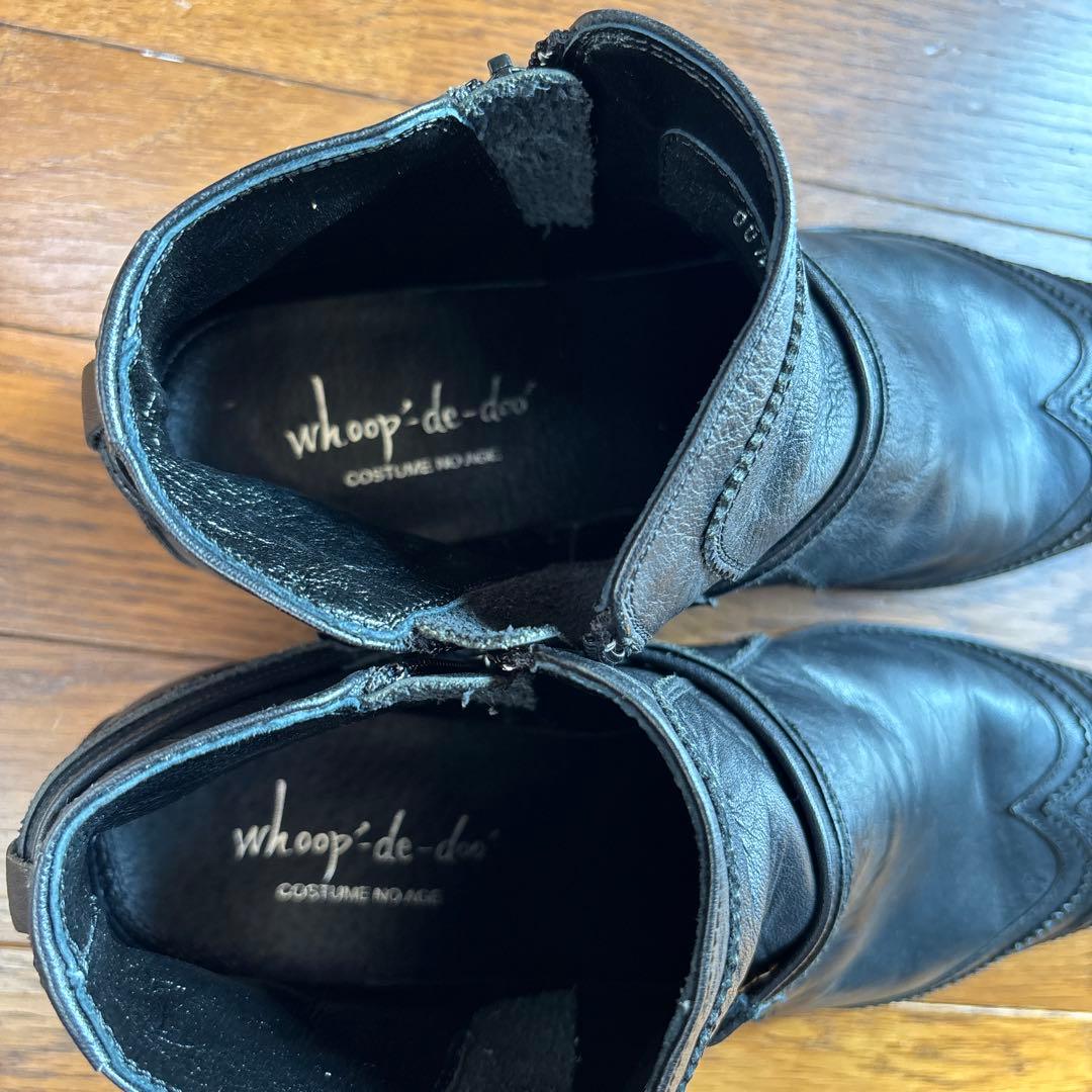 ブラックアンクルブーツ 26cm 日本製