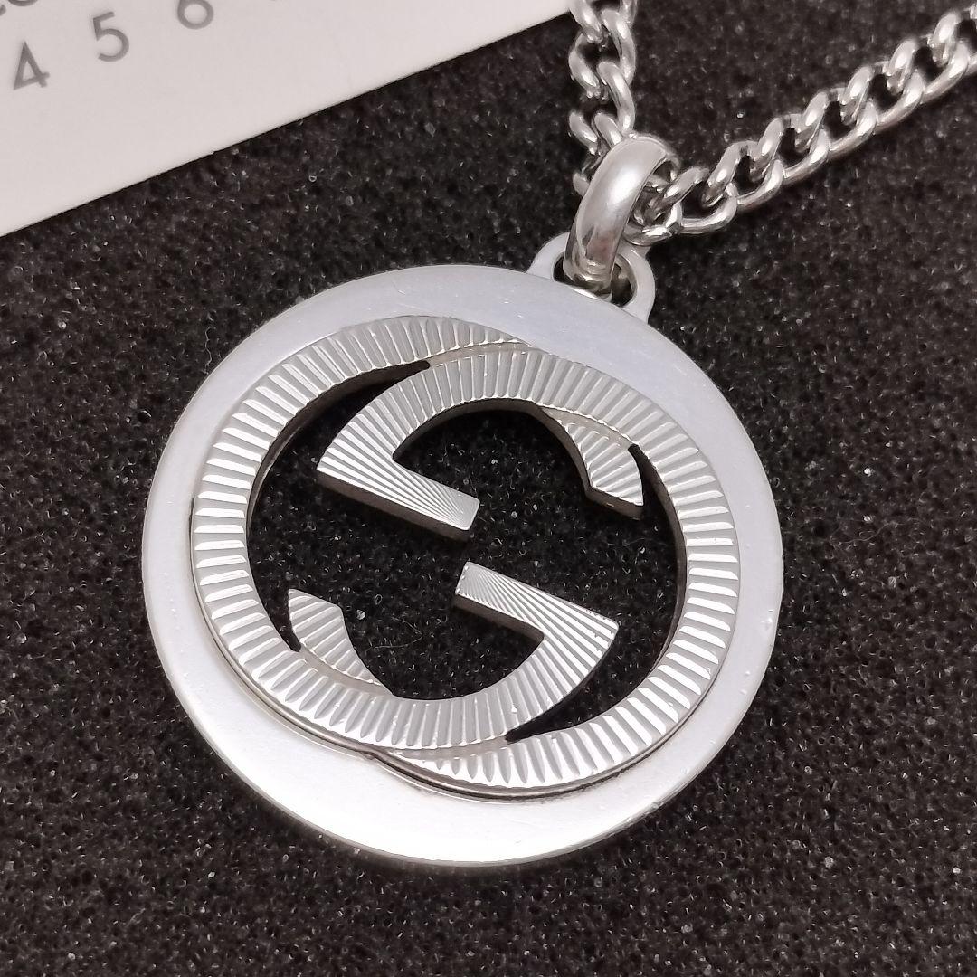 GUCCI グッチ ネックレス トップ インターロッキングG GG ギョーシェ