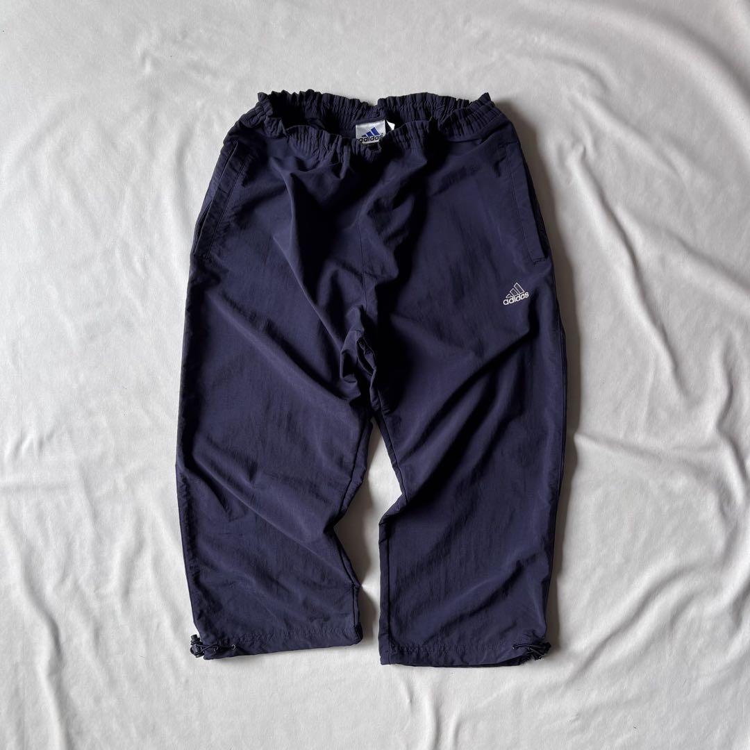 00s ADIDAS cropped tech nylon pants