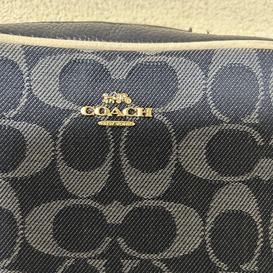 ☆美品☆COACH☆デニム☆シグネチャー☆ショルダー☆ロゴ