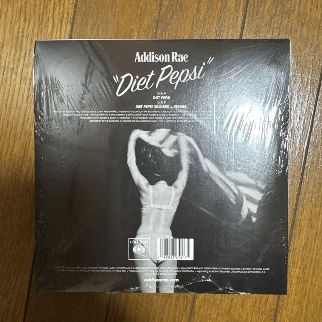 Addison Rae Diet Pepsi サイン入りレコード