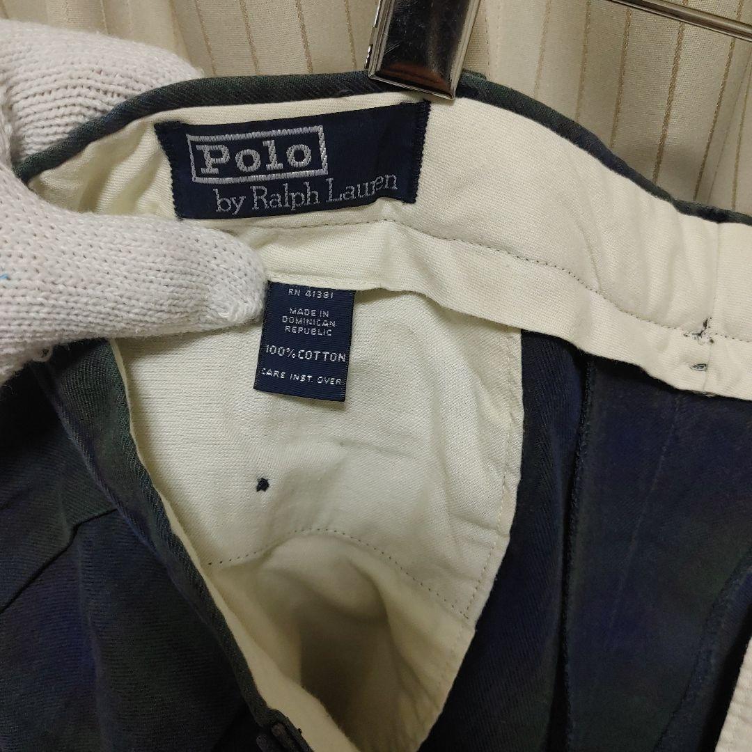 希少　Polo　ブラックウォッチ　パンツ　アメリカ　ビンテージ