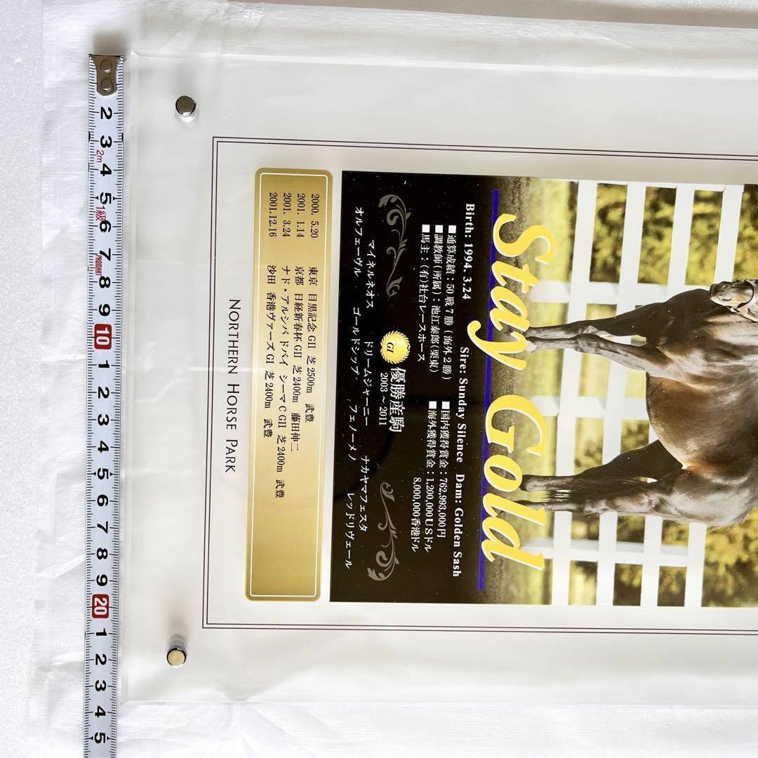 新品未使用 名馬 アクリルパネル ステイゴールド StayGold 競馬 競走馬 新品未使用 名馬 アクリルパネル ステイゴールド StayGold 競馬