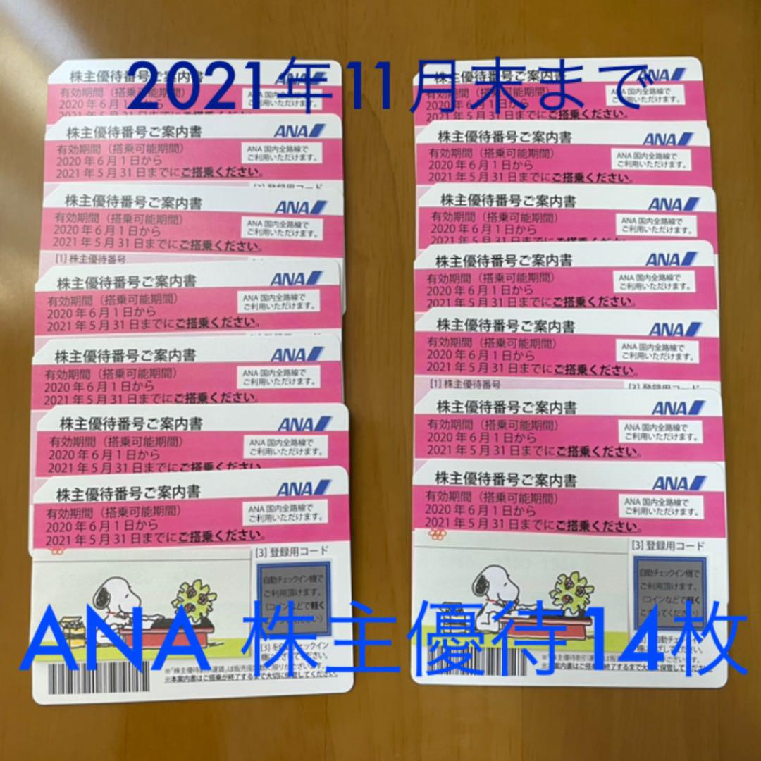 ANA 株主優待　14枚　11月　飛行機