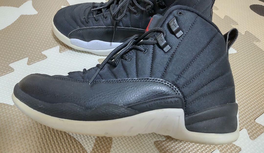 Jordan12　ブラック ハイカット シューズ