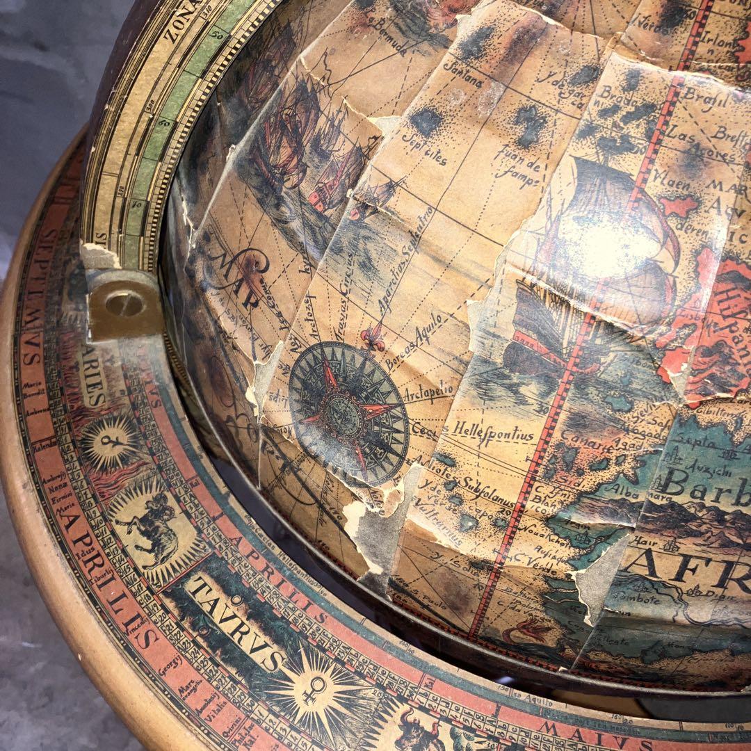【希少品】イタリア製 ワインセラー ワインラック 地球儀 キャスター付 レトロ 希少品】イタリア製 ワインセラー ワインラック 切り替わっ