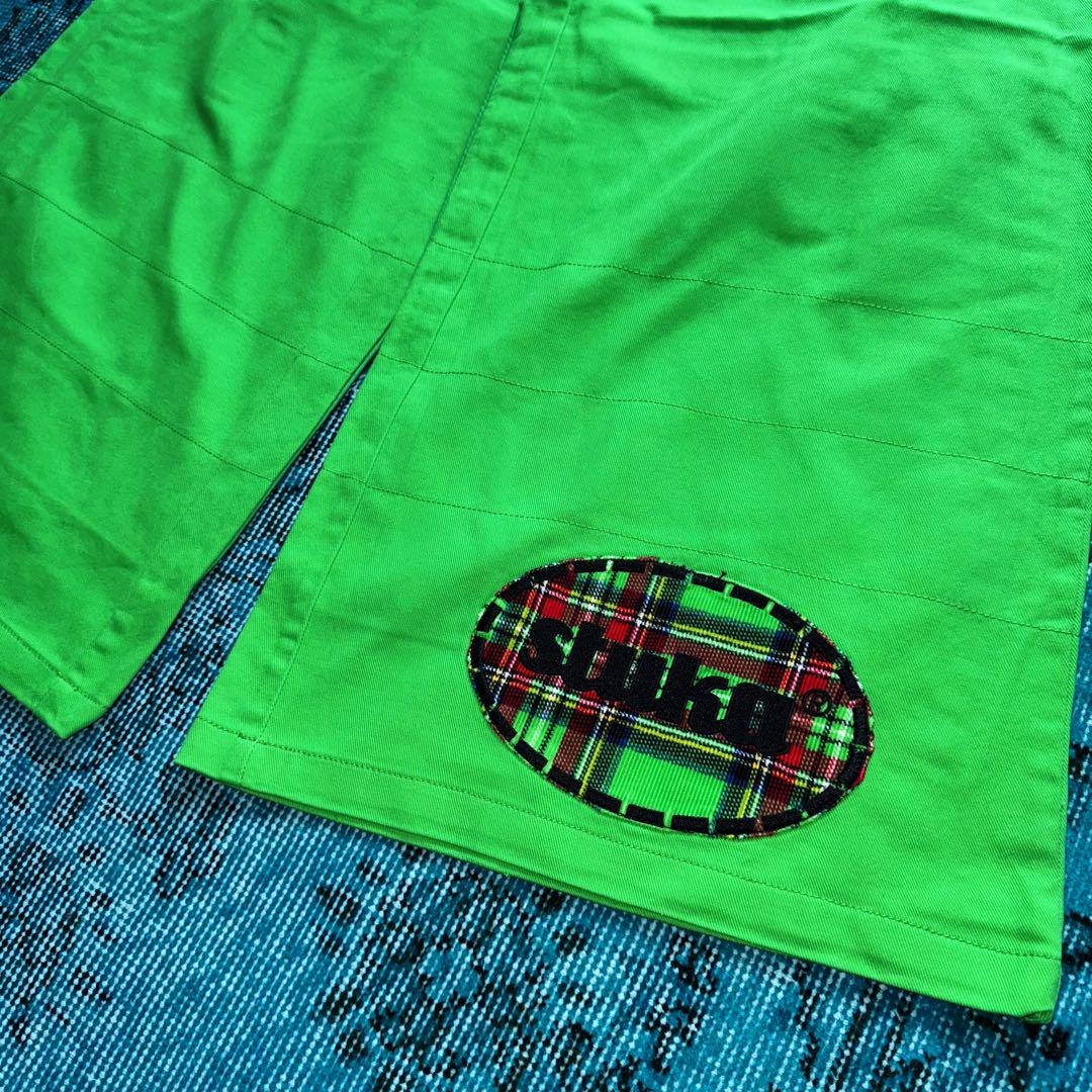 パンツ 80s NOS \"stuka\" rave pants lime green