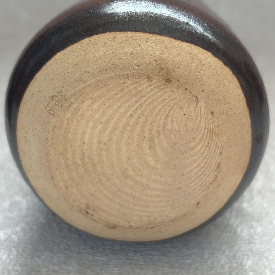 広沢手 茶入 茶道具 仕覆付き 9cm 工芸品