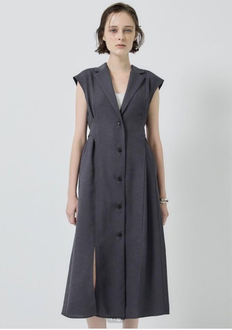 yori リネンライクショートジレ 38 美品