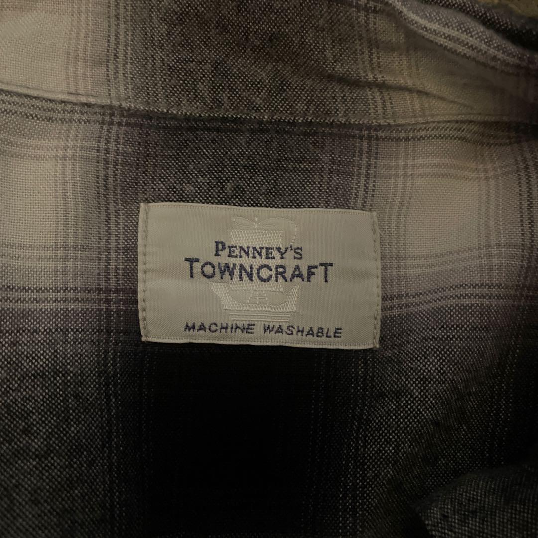 完売品TOWNCRAFT タウンクラフト 60S 復刻 オンブレシャツ M 完売品TOWNCRAFT タウンクラフト 60S 復刻 オンブレシャツ M