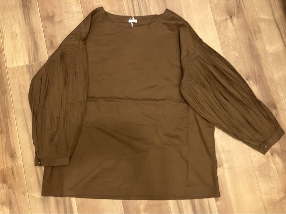 新品タグ付き！イチ　i c h i Volume Pintuck Blouse
