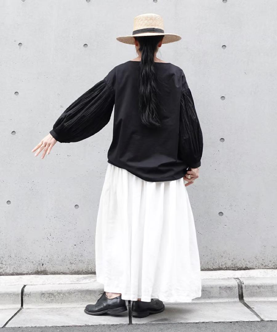 新品タグ付き！イチ　i c h i Volume Pintuck Blouse