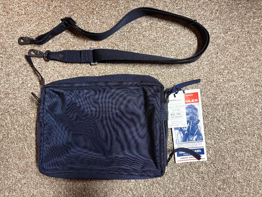 新品☆ハーヴェストレーベル☆ ミニショルダー☆エアフォースブルー