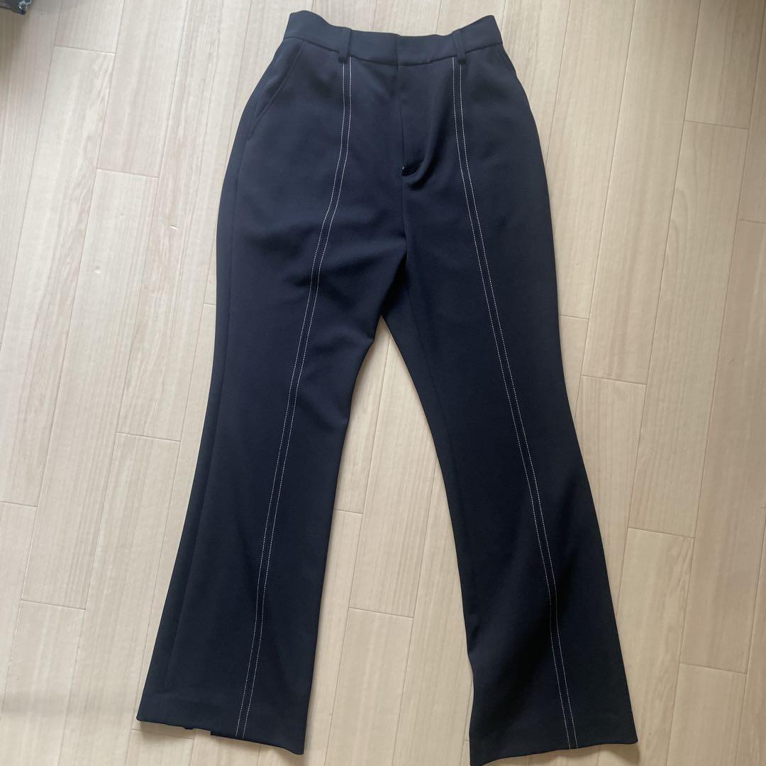未使用》ELLIE ジョーゼットパンツ【NAVY】 Mサイズ - メルカリ
