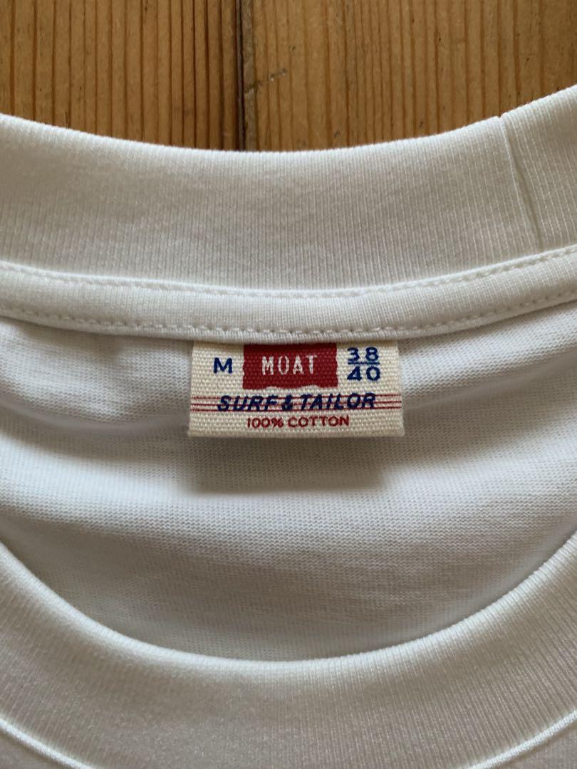 MOAT surf Relax tee 白 ホワイト サーフアンドテーラーモート