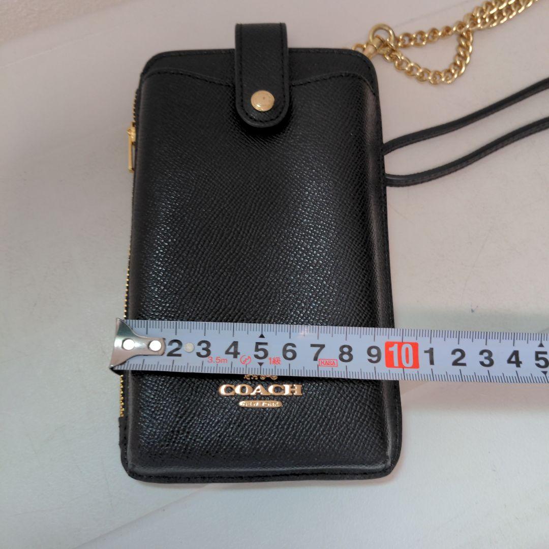 Coach コーチ スマホショルダーバッグ ブラック