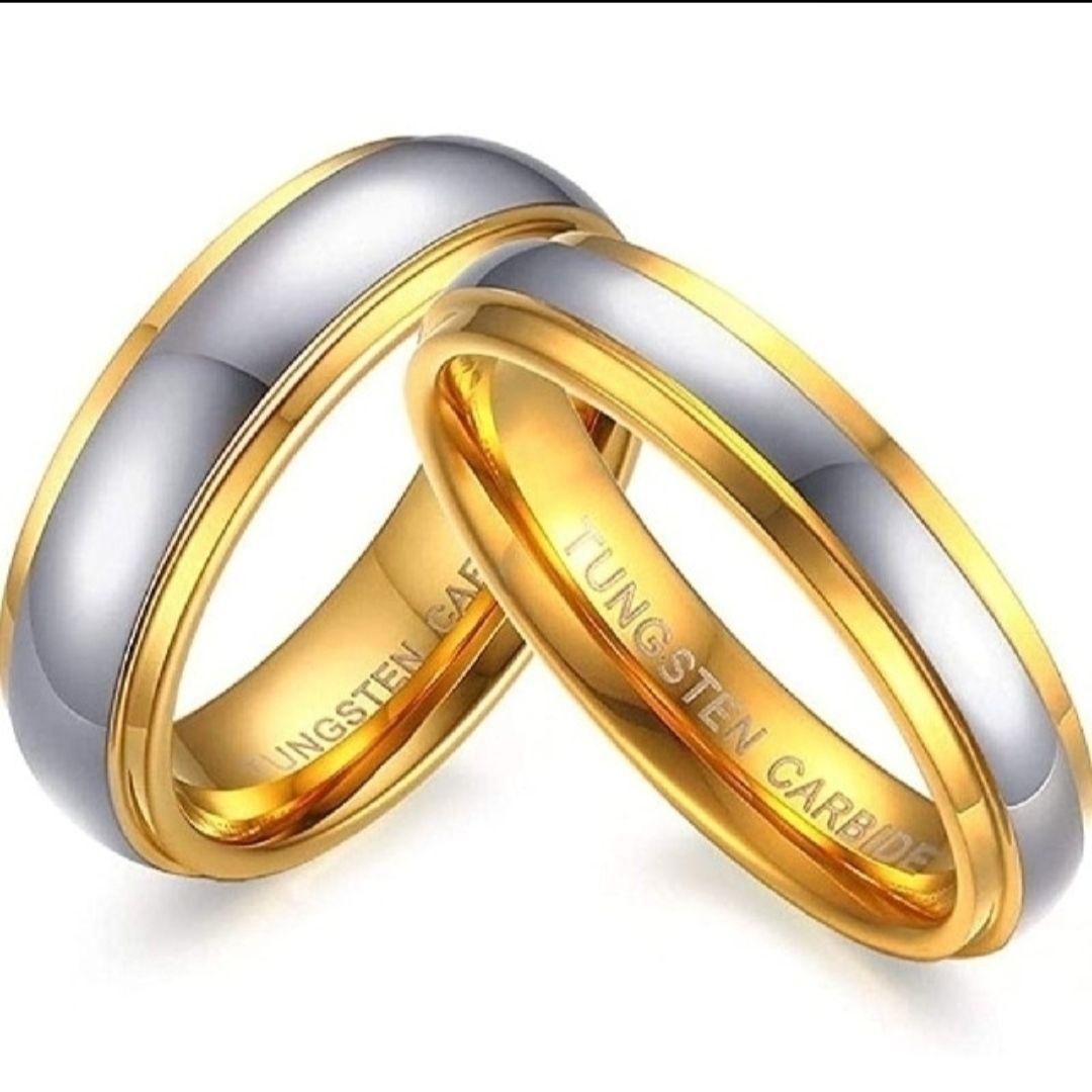 人気新品 結婚指輪 ペアリング A32 タングステン レディース ゴールド アクセサリー