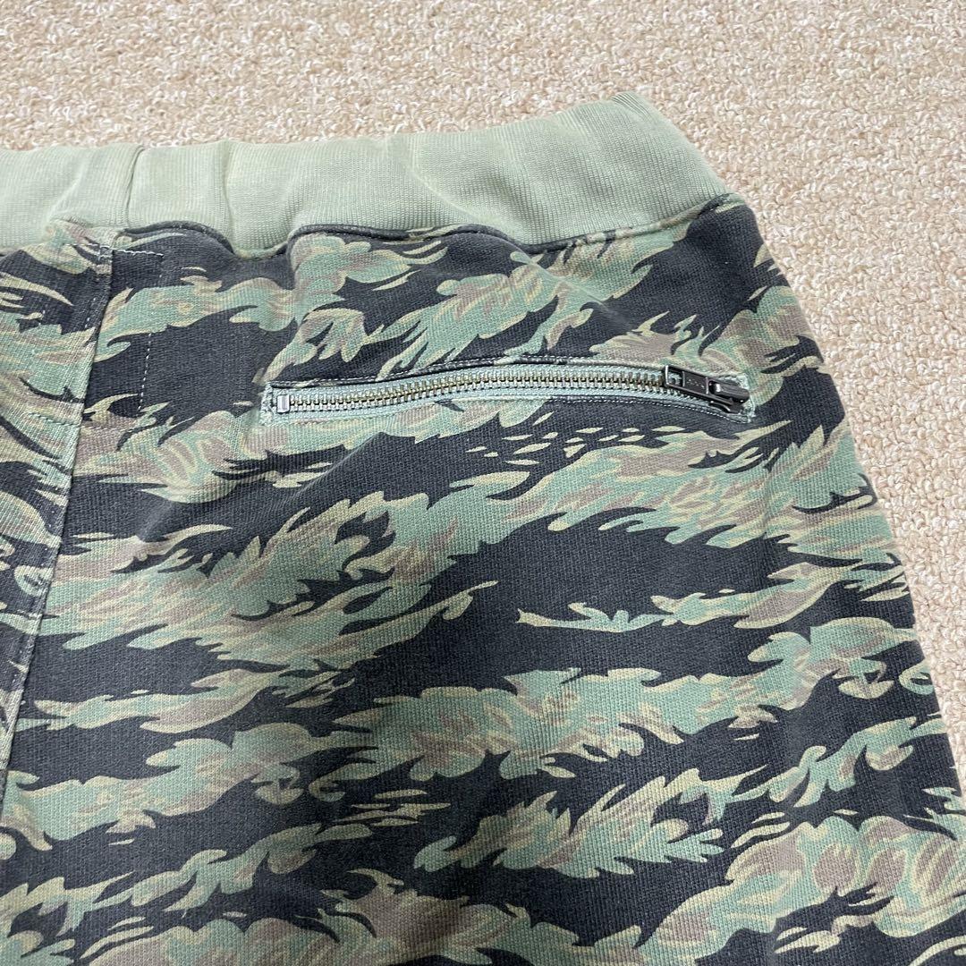 STUSSY ステューシー タイガーカモ ジップ スウェットパンツ 迷彩 M - メルカリ