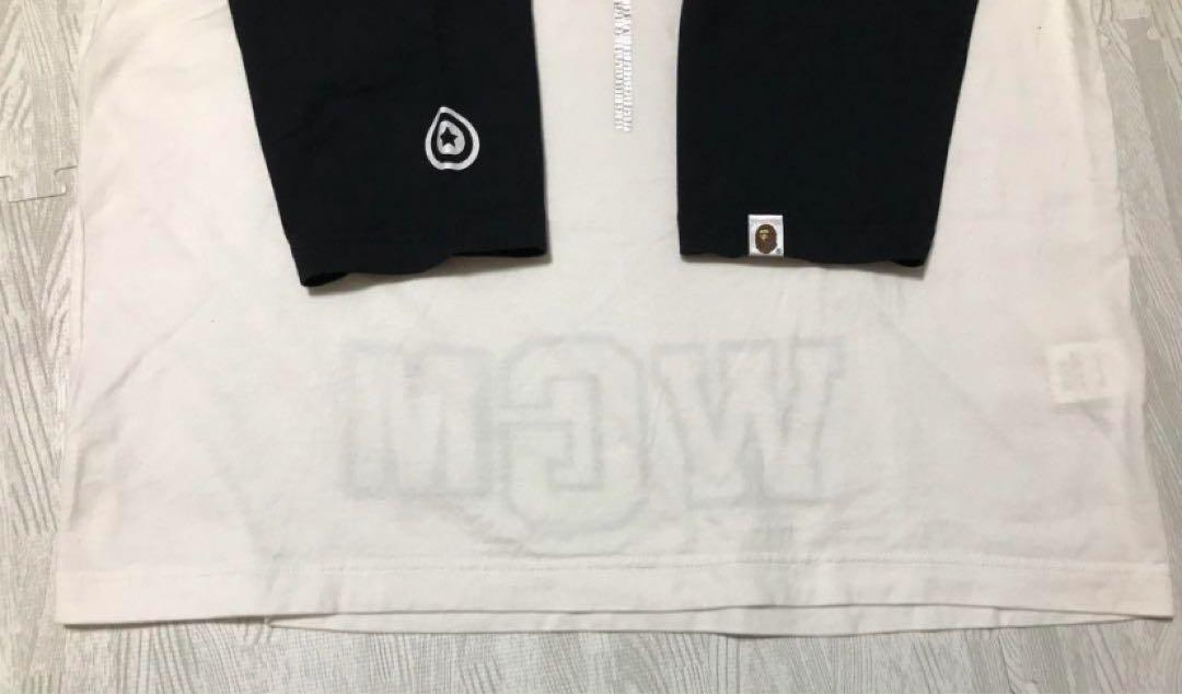 A BATHING APE ベイシングエイプ ベイプ ラグラン ロンＴ XL 黒
