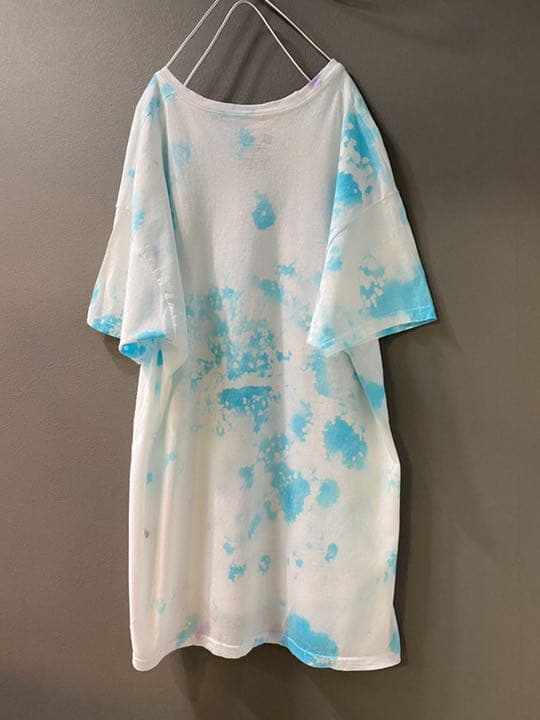 古着 ビンテージ タイダイ 染め Tシャツ 青空 雲 Sky ホワイト 水色