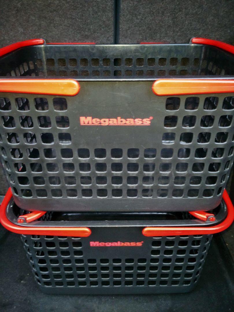 Megabassメガバス/２個セット•スタッカブルバスケット