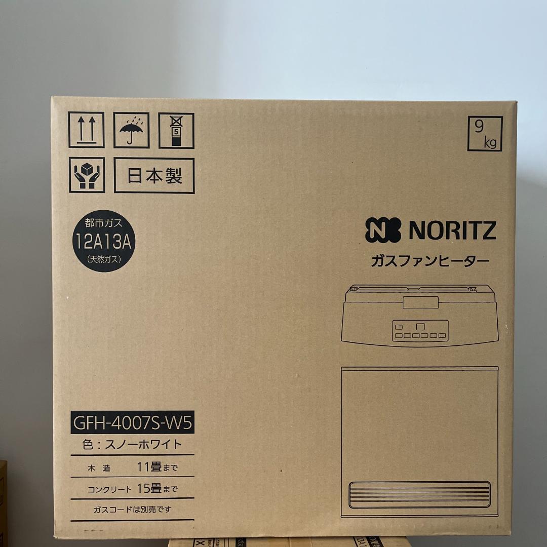 148 ノーリツ GFH-4007S-W5 ガスファンヒーター スノーホワイト