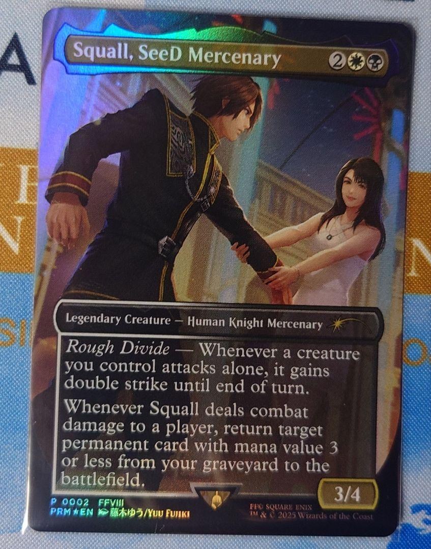 MTG SeeDの傭兵、スコール ボーダーレスプロモ Foil 英語版