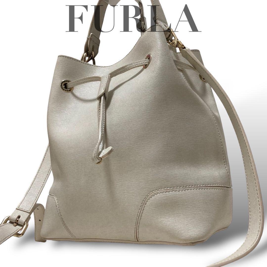 新品 大人気商品  美品】フルラ ミアステラ ロゴ金具 トート 巾着ショルダーバッグ バッグ