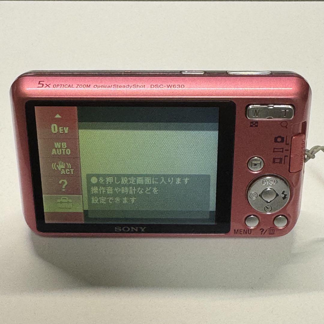 【美品】SONY Cyber-shot DSC-W630 ピンク　動作確認済 中古】SONY Cyber-shot DSC-W630 ピンク 動作確認済 - メルカリ