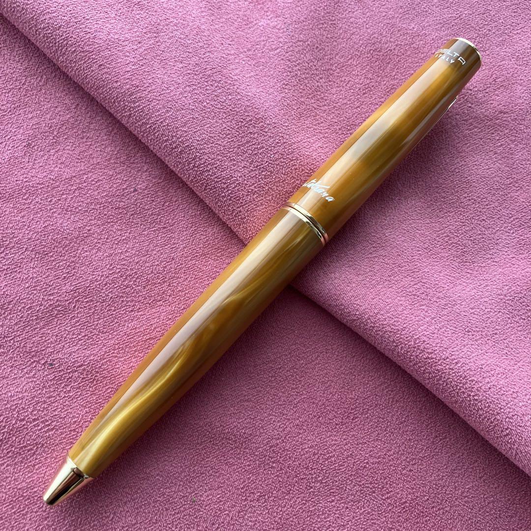 ■未使用品 DELTA デルタ イタリアーナ ボールペン アンバー