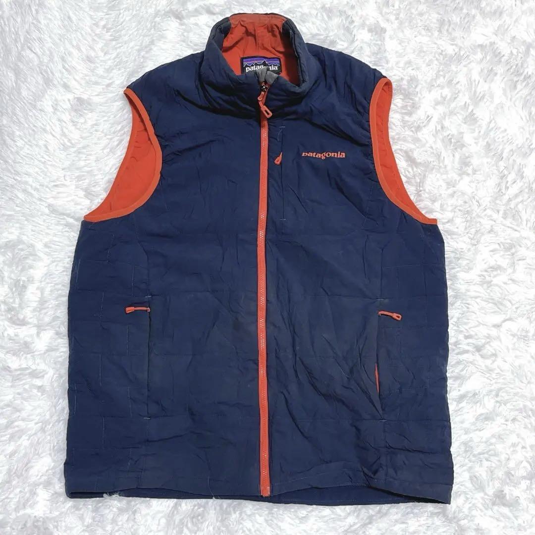 patagonia パタゴニア ナノエア ベスト ネイビー オレンジ　M