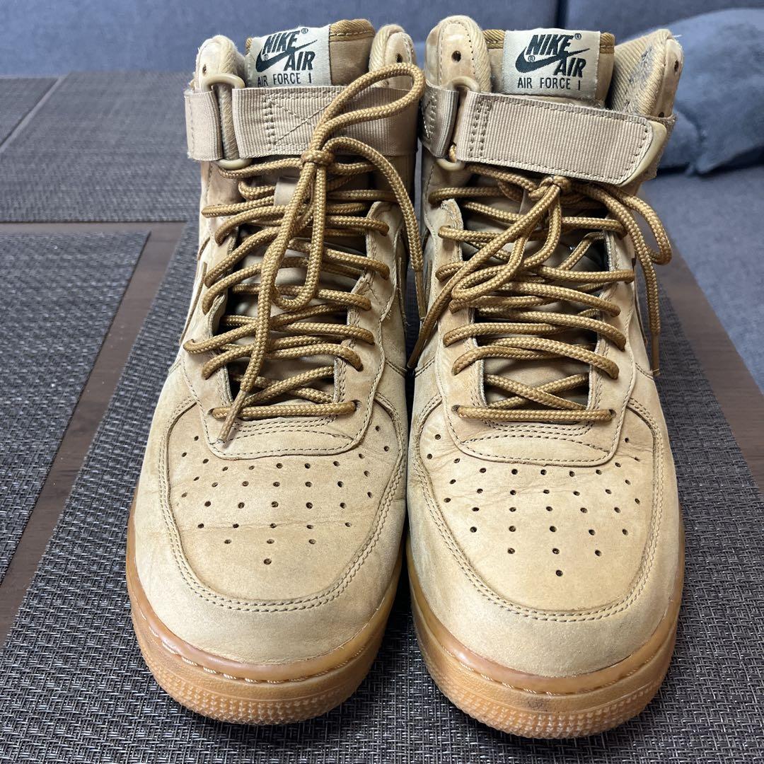 Nike Air Force 1 ハイカット ベージュ メンズ