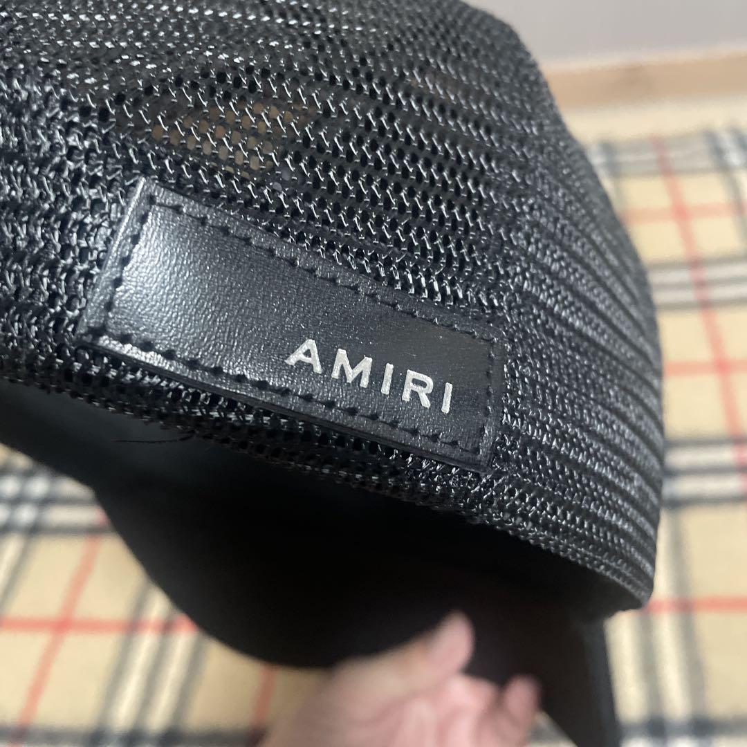 AMIRI ブラック メッシュキャップ