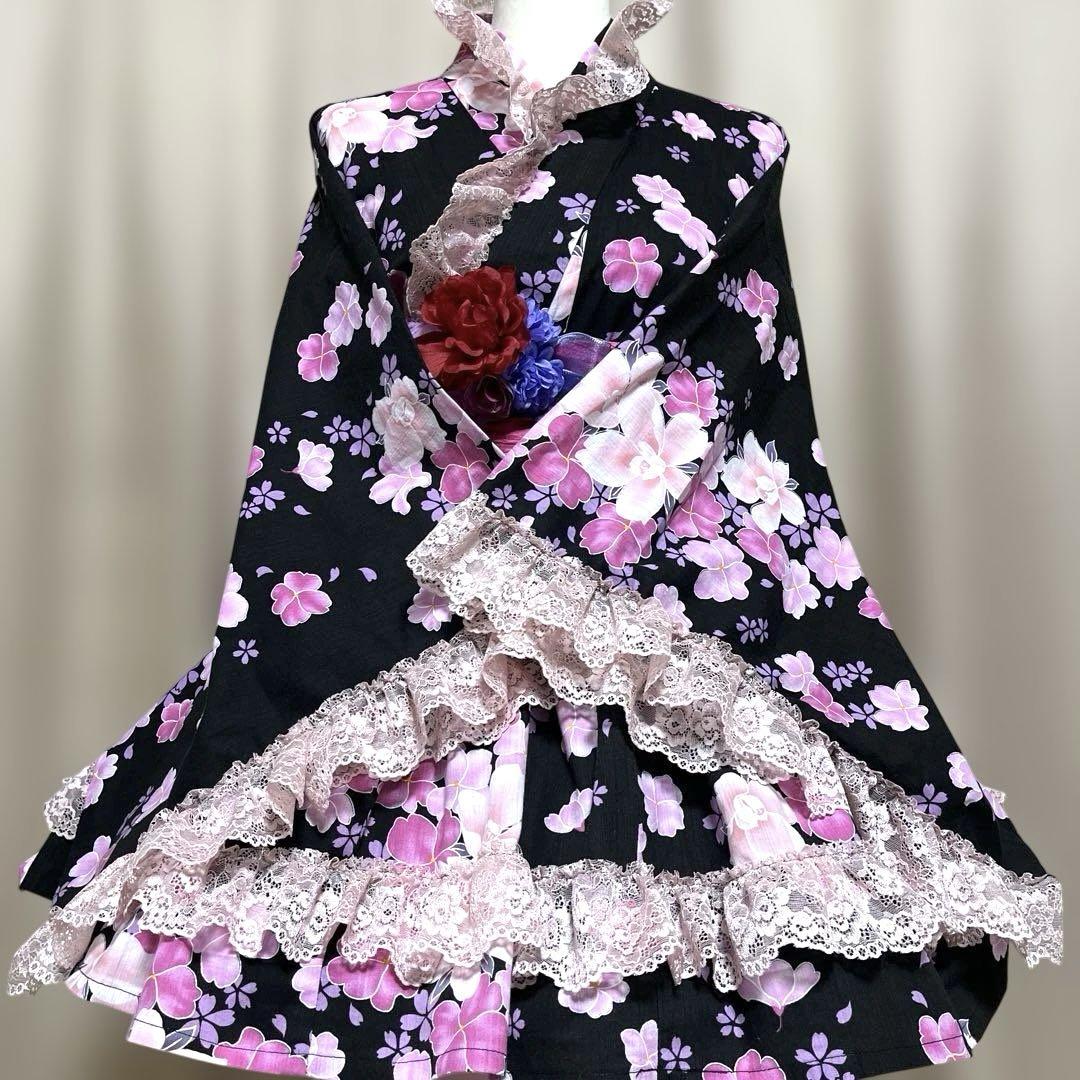 F③ 浴衣　ＲＵ　地雷系　量産型　ドレス　姫ギャル F③ 浴衣 RU 地雷系 量産型 ドレス 姫ギャル - メルカリ