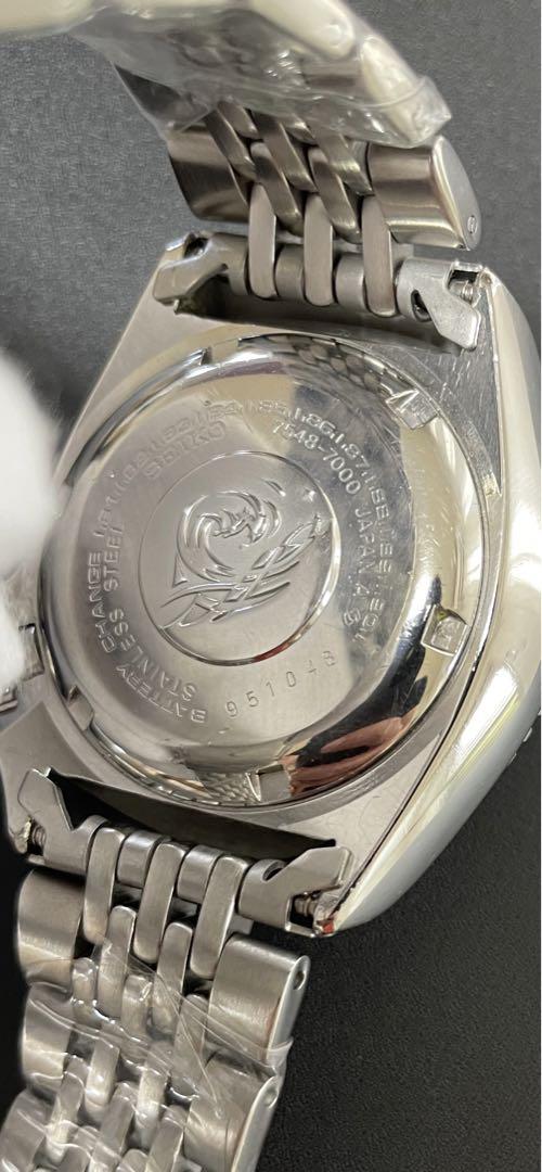 Seiko 7548-7000 Vintage Diver Stainless Steel Day Date