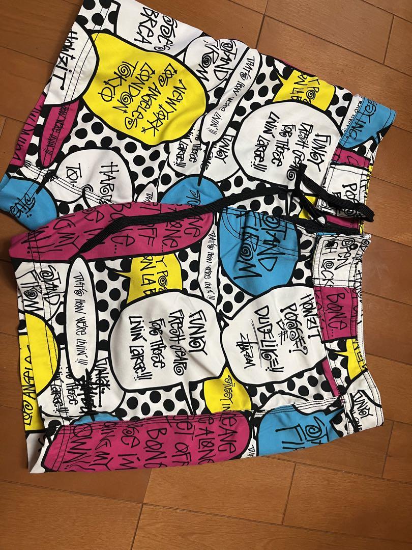 stussy バブル　ポップ柄　パンツ