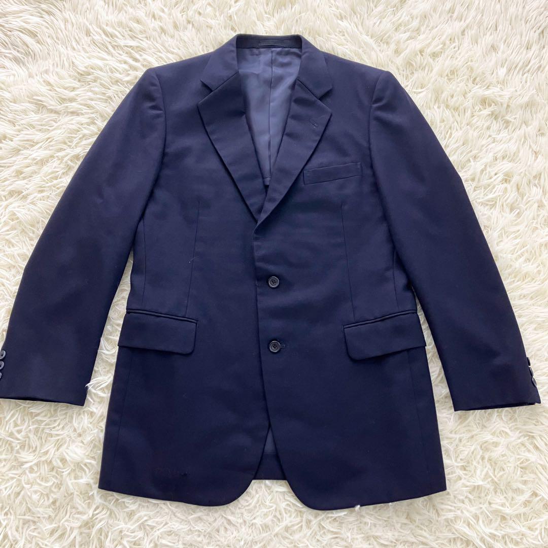 BURBERRY ３ピース セットアップスーツ 厚手 ネイビー ２ボタン