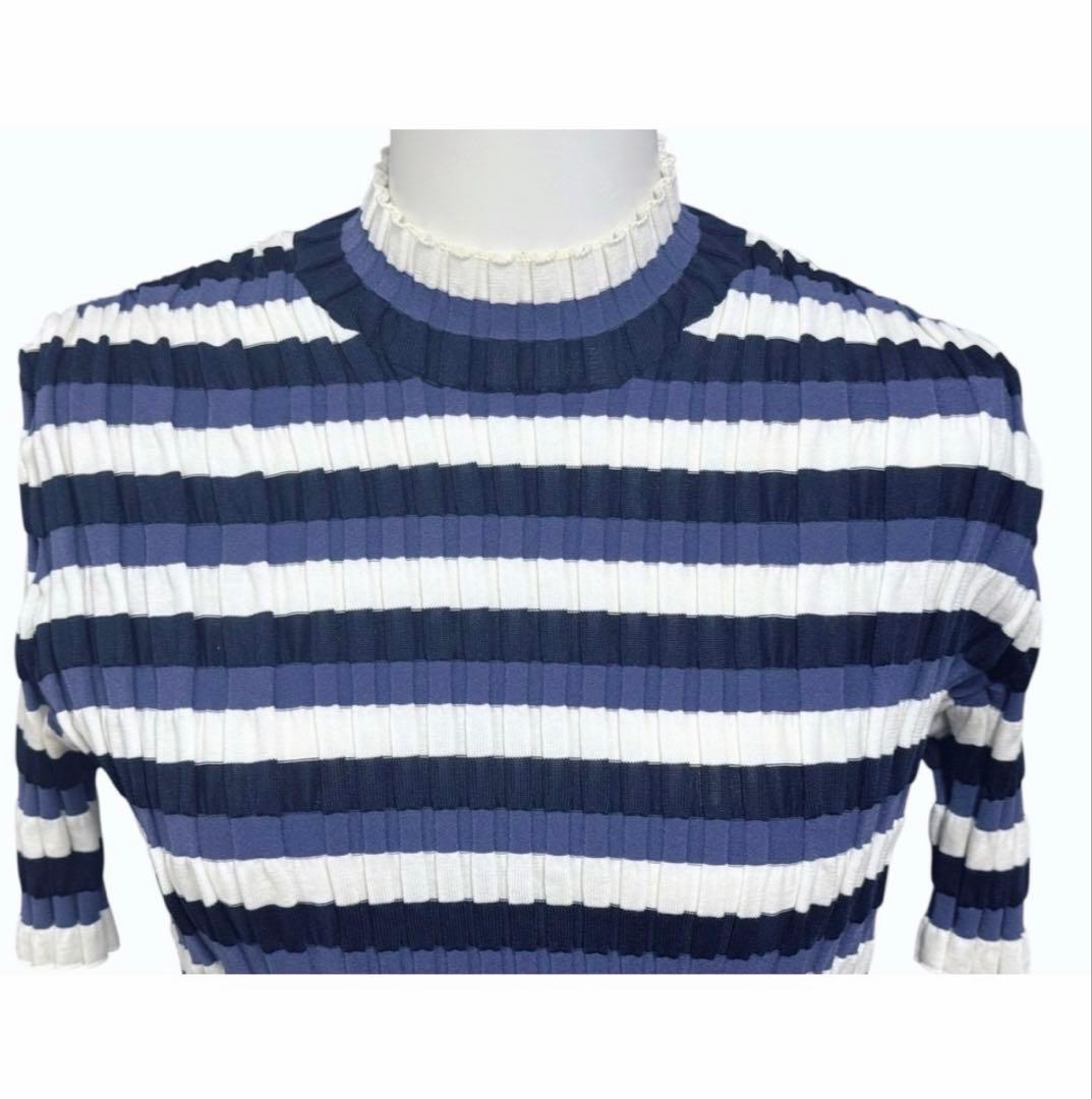 LOUIS VUITTON ルイヴィトン ボーダー リブニット半袖 サイズS LOUIS VUITTON ルイヴィトン ボーダー リブニット半袖 サイズS