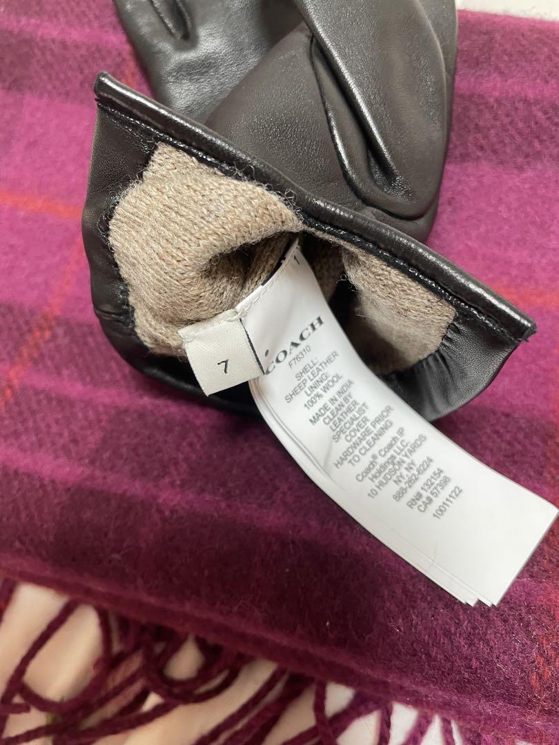 未使用保管品】COACH マフラー 手袋 セット キャメル オレンジ 小物