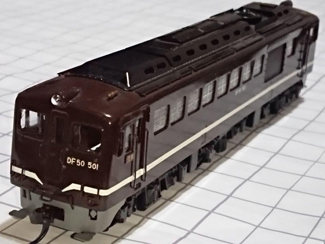 HOゲージ 天賞堂 DF50 茶 (元箱無し) ディーゼル機関車 鉄道模型 DL