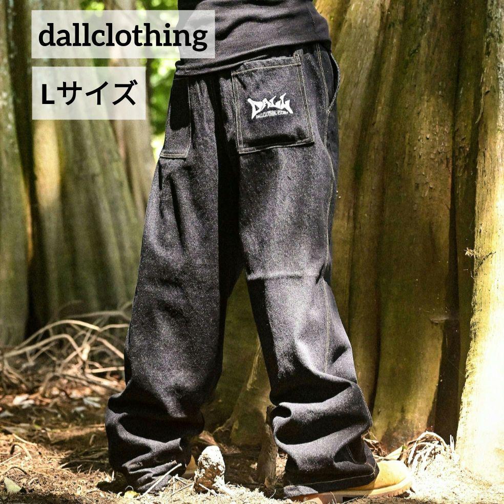 訳あり dallclothing デニムパンツ 刺繍 ブラックデニム L 大きい