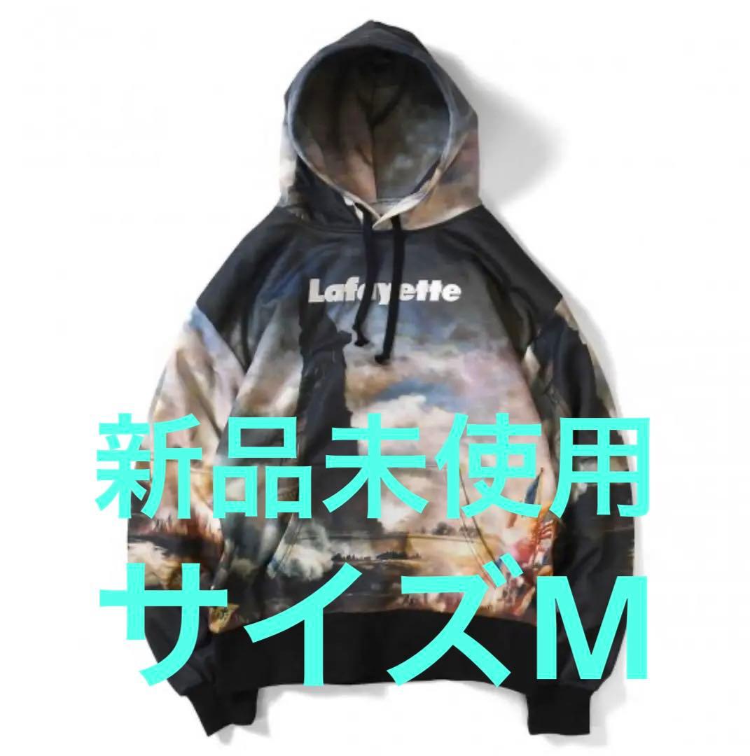 ラファイエット リバティ ロゴ オールオーバー フーデッド スウェット　サイズM