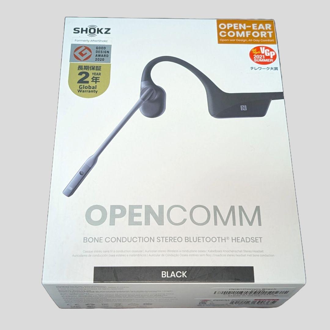【美品】Aftershokz OpenComm 骨伝導ヘッドセット