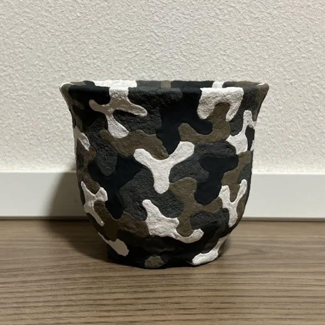 left botanical レフトボタニカル 鉢 迷彩　新品 レフトボタニカル left botanical 迷彩 植木鉢 - メルカリ