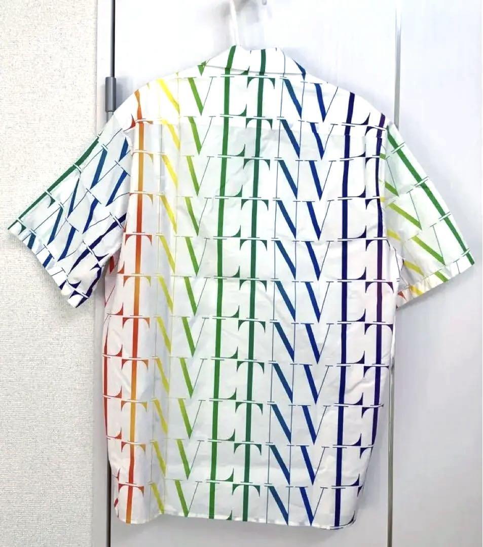 春夏88VALENTINO 21ss VLTN Times Logo Shirt アロハ