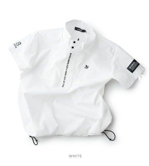 8YARDS | SIDETUCK HALF SLEEVE BLOUSON
